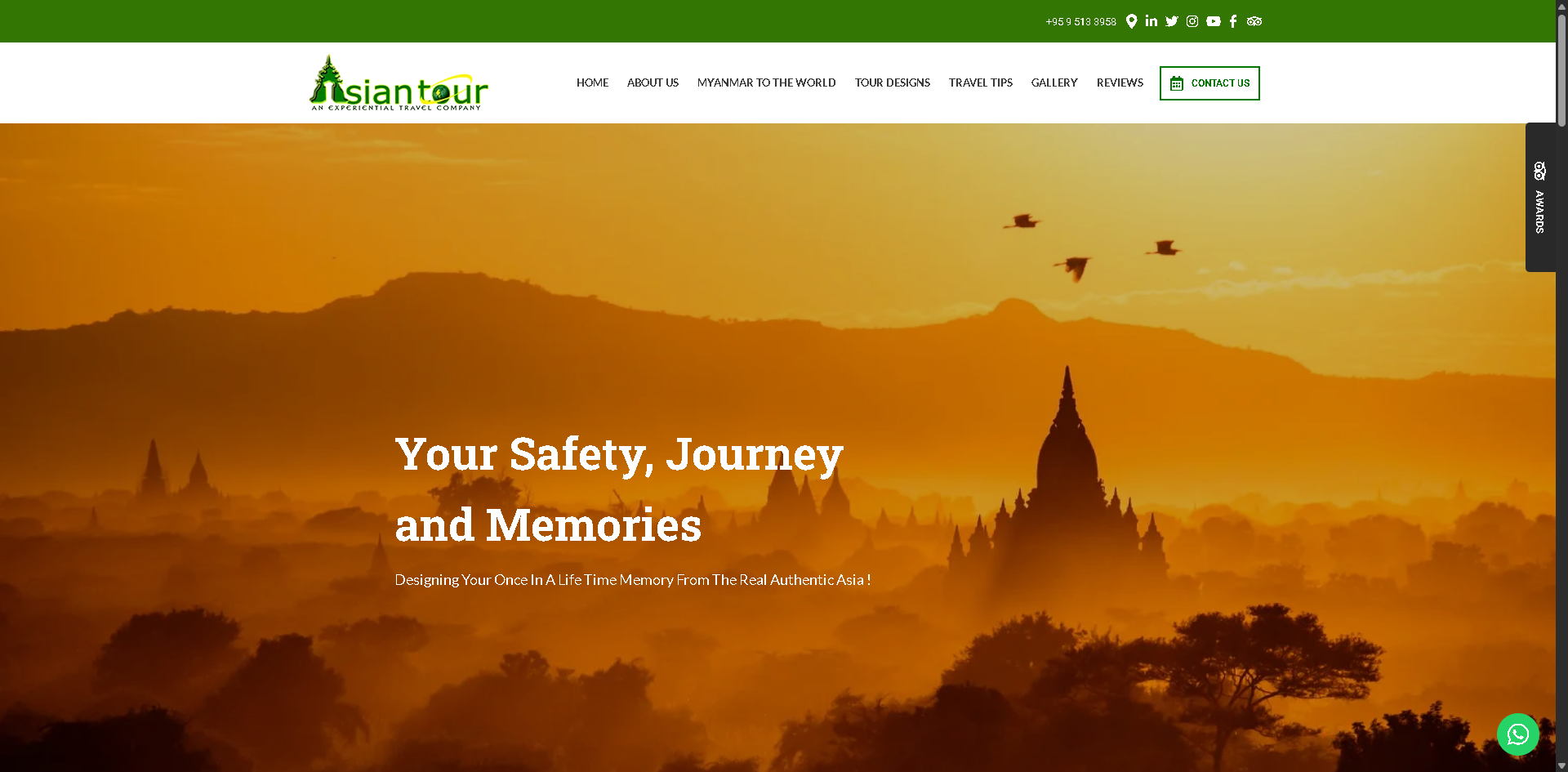 Preview website Asian Tour Myanmar