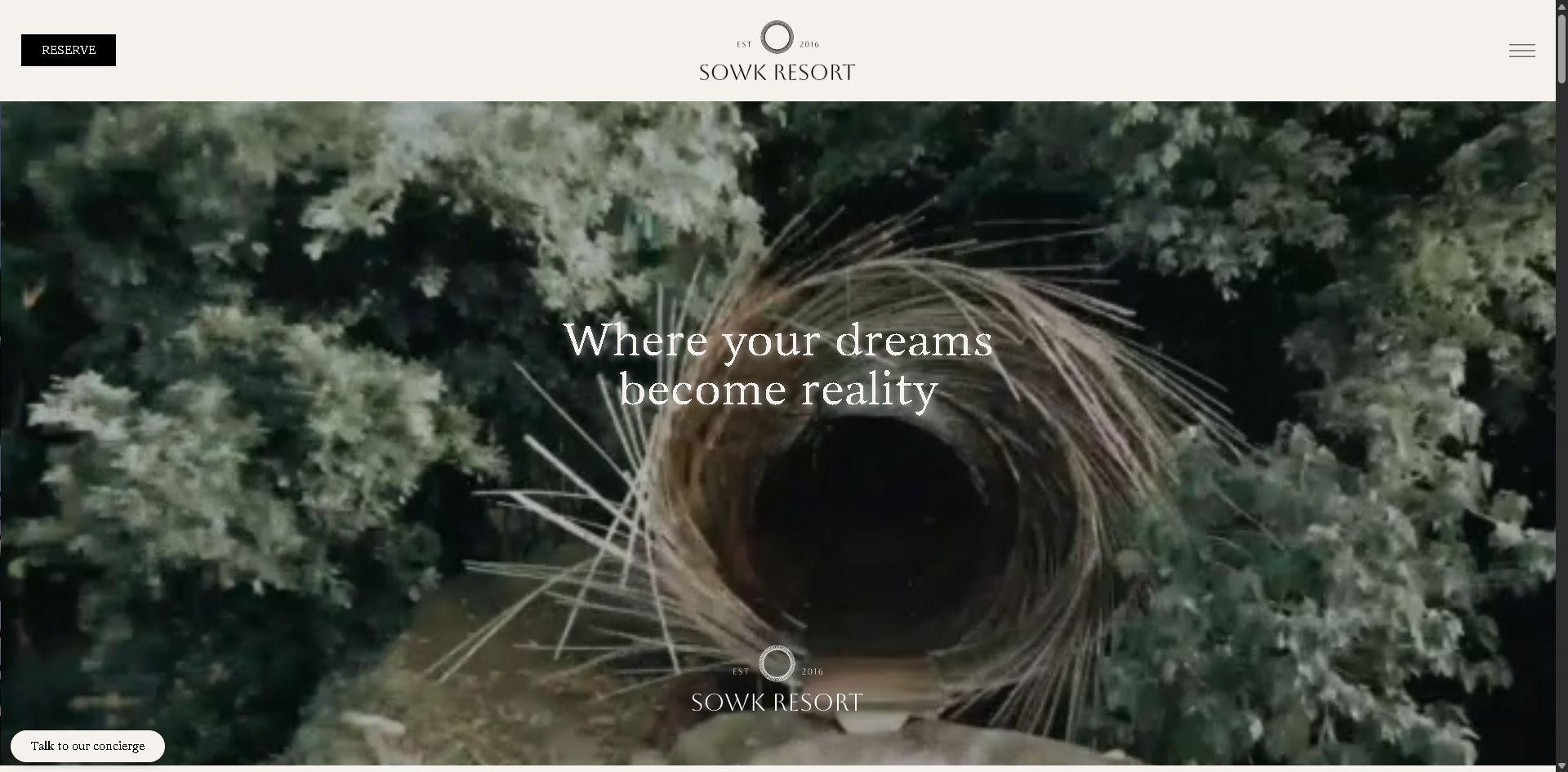 Preview website Somewhere Only We Know Resort